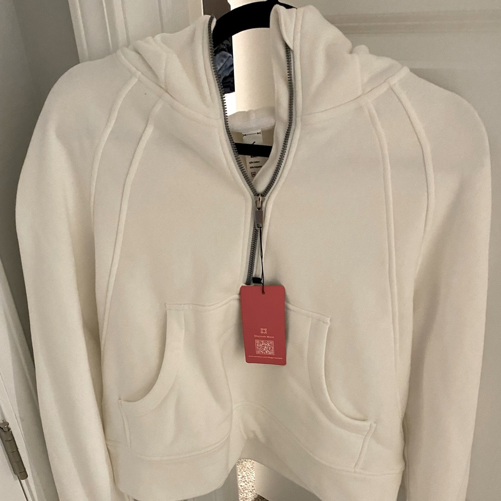 The gym shark cropped quarter zip hoodie